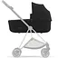 Люлька Cybex Mios Lux Deep Black + Текстиль для прогулянкового блоку Cybex Mios Deep Black + Шасси для коляски Cybex Mios LS RBA Chrome Black - мініатюра 8