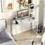 Компьютерный стол Costway Helena с металлическим каркасом белый - миниатюра 5