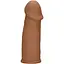 Насадка на пенис CalExotics Futurotic Penis Extender 14 см коричневый - миниатюра 1
