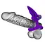 Эрекционное кольцо Pretty Love Vibration Cock Ring 9.9 см фиолетовый - миниатюра 6