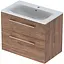 Тумба з умивальником Geberit Selnova Square 80 см 501.242.00.1 темний горіх - мініатюра 1