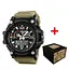 Годинник наручний Patriot 012BKKHUASI Тризуб срібло Чорні з хакі. + Коробка - миниатюра 1