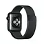 Ремінець Creasted для годинника Milanese loop steel bracelet Apple watch, 38 40 мм Black - мініатюра 2
