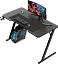 Геймерский компьютерный стол GT Racer T-1213, 120x60x73 Black (T-1213 (120x60x73) Black) - миниатюра 4