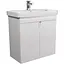 Тумба Мойдодир Simple White 70-U умивальник River 70 Білий універсальна Білий - мініатюра 1