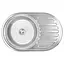 Кухонная мойка 770x500x160 мм + сифон Wezer 7750(06) Satin, Satin - миниатюра 1