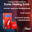 Презервативи Durex Feeling Extra 10 шт тонкі латексні, гладкі, зі змазкою, стандарт 56 мм - мініатюра 2