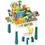 Дитячий столик HX 839-85 B ігровий набір багатофункціональний з конструктором стільцем і колесом огляду - мініатюра 1