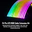 Модінг Zezzio 24pin c RGB подсветкой (24pin Extension power cable) - мініатюра 4