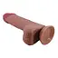 Фалоімітатор Baile Sliding Skin Bendable 8.1'' 20.6 см коричневий - мініатюра 4