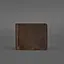Мужской кожаный портмоне темно-коричневый 1.0 зажим для денег - миниатюра 6