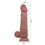 Фалоімітатор Baile Sliding Skin Bendable 9.4'' 24 см коричневий - мініатюра 9