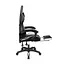 Кресло геймерское Kruger & Matz GX-150 с подставкой для ног Black/White - миниатюра 6