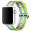 Ремінець Creasted для годинника Apple Watch 42 мм 44 мм нейлоновий з пряжкою, Blue-yellow-green - мініатюра 1