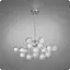 Люстра подвесная 517 Dlight на 18 ламп Хром Сатин (01947) - миниатюра 1