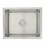 Кухонна мийка Gappo GS5040 інтегрована 500x400 мм, нержавіюча сталь, Нержавіюча сталь - мініатюра 1