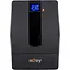 Джерело безперебійного живлення NJOY Horus Plus 1000 (PWUP-LI100H1-AZ01B), Lin.int., AVR, 4 x евро, USB, LCD, пластик - мініатюра 1