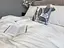 Комплект постельного белья LUXURY Washed из вареного хлопка Молочный Milk - двуспальный - миниатюра 2