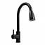 Кухонний змішувач Platinum з висувним виливом чорний F001B Чорний - мініатюра 1