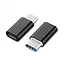 Перехідник Type-C (M) - microUSB 2.0 (F), чорний, Cablexpert (A-USB2-CMMF-01) - мініатюра 1