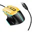 Миша ігрова Hoco GM31 Overlord luminous gaming wi червоний mouse чорний жовтий - мініатюра 1
