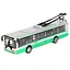 Дитячий інерційний тролейбус "Автопарк" PlaySmart 6407 1:72 Зелений - мініатюра 1