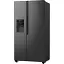 Холодильник Gorenje SBS 179х70х92 см 2 двери 376(190) л А++ NF+ Инв. диспенсер генератор льда Внешний диспл черный - миниатюра 2