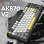 Клавіатура Ajazz AK870 V2 Flying Fish switches Black Gray Yellow (AK870-V2-FF-BGY) - мініатюра 6
