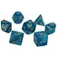 Набор кубиков Pearl 7 Dice Set - Light blue (w-gold) , 7 шт. (g7dpearl15) - миниатюра 1