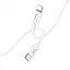 Кабель Hoco X87 Magic silicone PD charging data cable for iP білий - мініатюра 3