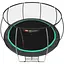 Батут Hop-Sport Premium 14ft (427см) чорно-зелений з внутрішньою сіткою - мініатюра 2