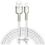 Кабель Baseus Cafule Series Metal Data Cable USB to Lightning 2.4A 2 м Белый - миниатюра 1