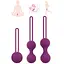 Комплект силіконових вагінальних кульок 3 шт. Фіолетовий - мініатюра 7