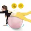 М'яч для фітнесу (фітбол) 4FIZJO 75 см Anti-Burst Pink (P-5907739317407) - мініатюра 3