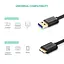 Кабель UGREEN US130 USB 3.0 A Male to Micro USB 3.0 Type B Male Cable 1m (Black) (UGR-10841) - мініатюра 3