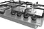 Варочная поверхность газовая Gorenje 60 см чугун конфорка Wok нержавеющая сталь - миниатюра 7