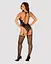 Бодістокінг Obsessive Bodystocking G324 black силуетний малюнок S/M/L - мініатюра 4