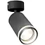 Регулируемый светодиодный светильник GU10 матовый черный - миниатюра 1
