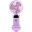 Детский портативный USB-вентилятор Mini Fan с подставкой для телефона фиолетовый (677-58A) - миниатюра 1