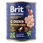 Вологий корм для собак Brit Premium By Nature Chicken with Hearts 800 г (курка) - мініатюра 1