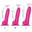 Реалістичний фалоімітатор Strap-On-Me Sliding Skin Realistic Dildo Fuchsia - S - мініатюра 4