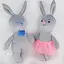 М'яка іграшка Пара зайчиків 26см - мініатюра 1