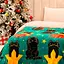 Плед фліс Зірки і котики 150x200 см Love You 9119 - мініатюра 2