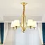 Светодиодная люстра Звон 5027 (Золотая) 5 плафонов - миниатюра 1
