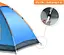 Палатка туристическая OldBro 3-4 чел 200х200х130см водонепроницаемая синяя кемпинг пикник - миниатюра 2