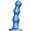 Насадка для страпону Strap-On-Me Dildo Plug Balls Blue Metallic L - мініатюра 1