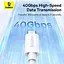 Дата кабель Baseus Superior Series 2 USB4 Full-Function Type-C to Type-C 240W (1m) (P10365200211) Moon White - мініатюра 4