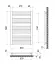 Полотенцесушитель водяной Heizung WR 18/55 860х550 мм 452 Вт Черный 30412 - миниатюра 3