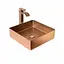 Умивальник Platinum Handmade PVD мідний 400x400 мм з нержавіючої сталі, Теплий захід - мініатюра 5