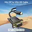 Кабель Vention Mini DP Male to VGA Male HD Cable 1M Black (HFDBF) - миниатюра 2